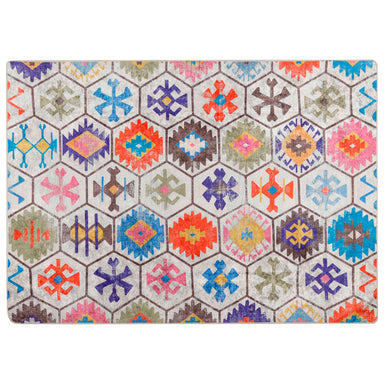 Vloerkleed wasbaar 80x150 cm meerkleurig