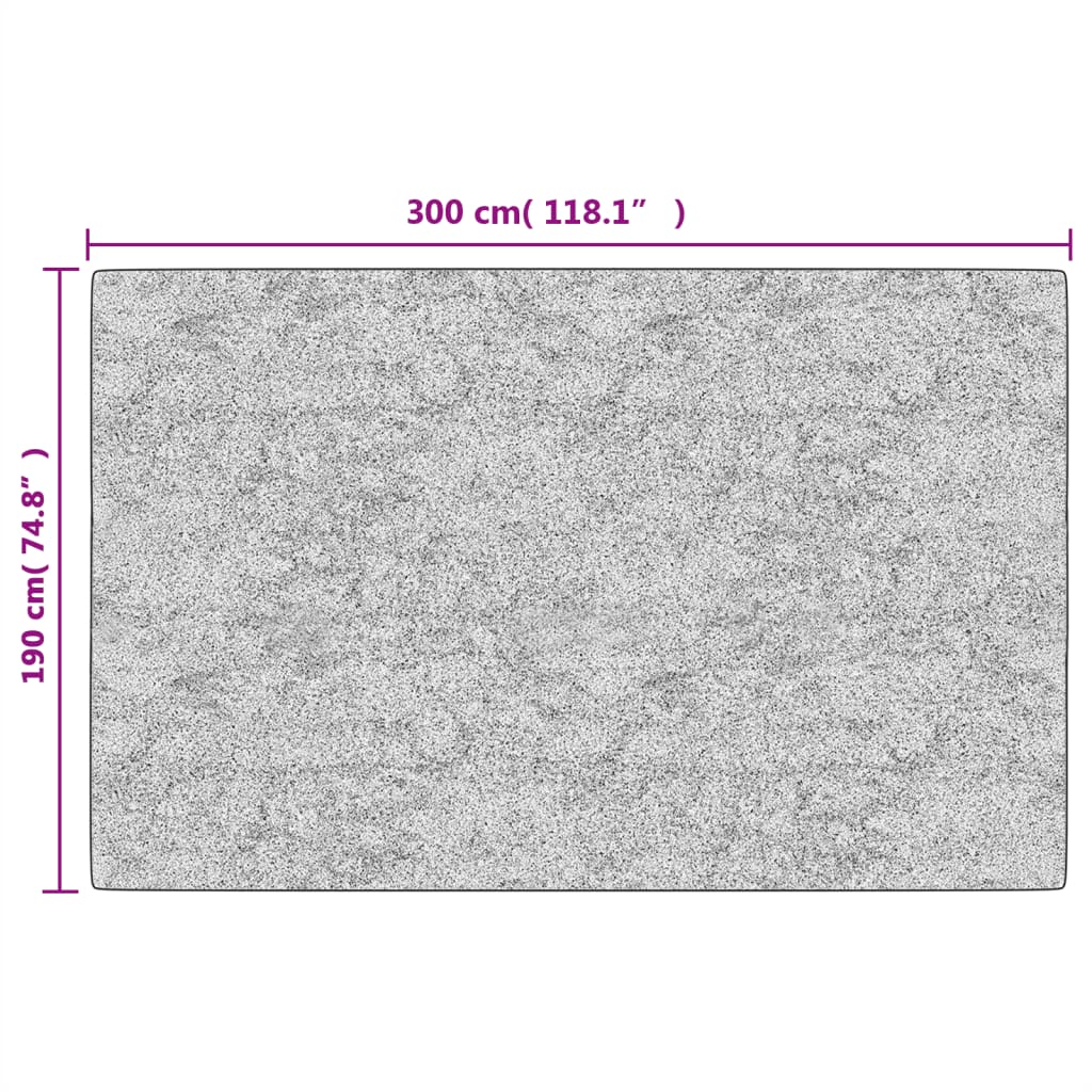 Vloerkleed wasbaar 190x300 cm meerkleurig