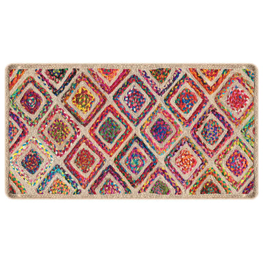 Vloerkleed wasbaar 80x150 cm meerkleurig