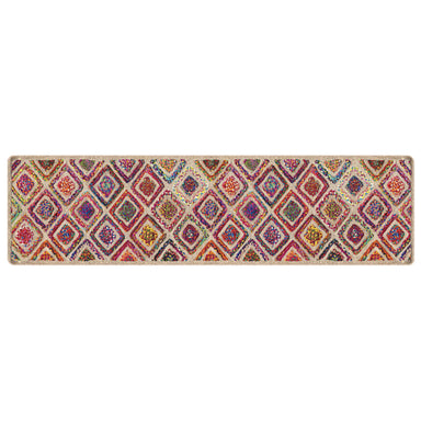 Vloerkleed wasbaar 80x300 cm meerkleurig