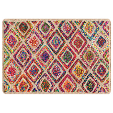 Vloerkleed wasbaar 120x180 cm meerkleurig