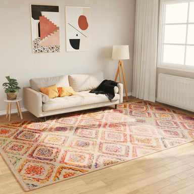 Vloerkleed wasbaar 190x300 cm meerkleurig