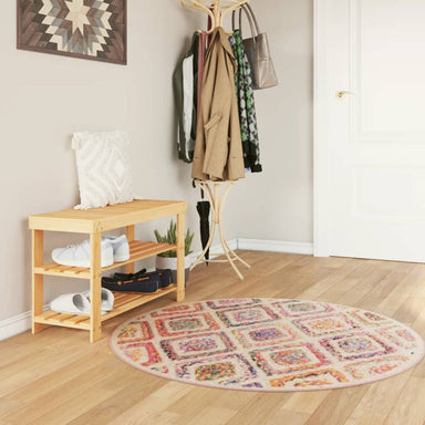 Vloerkleed wasbaar Ø 120 cm meerkleurig