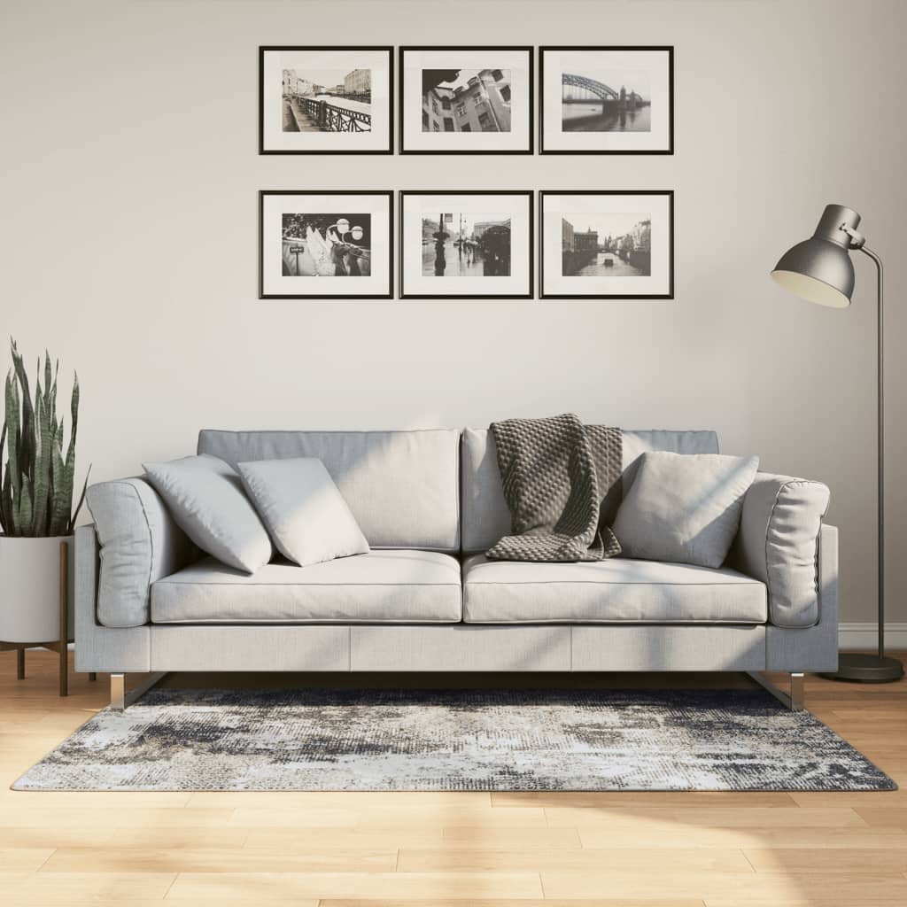 Vloerkleed wasbaar 80x150 cm meerkleurig