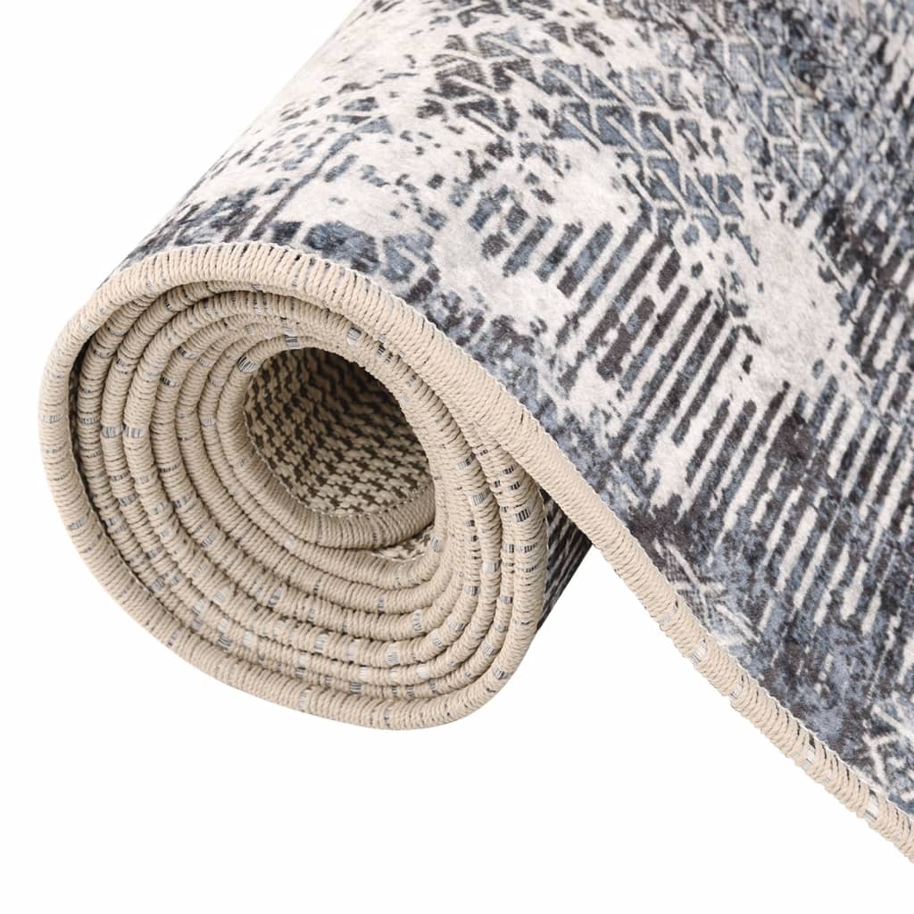 Vloerkleed wasbaar 80x300 cm meerkleurig