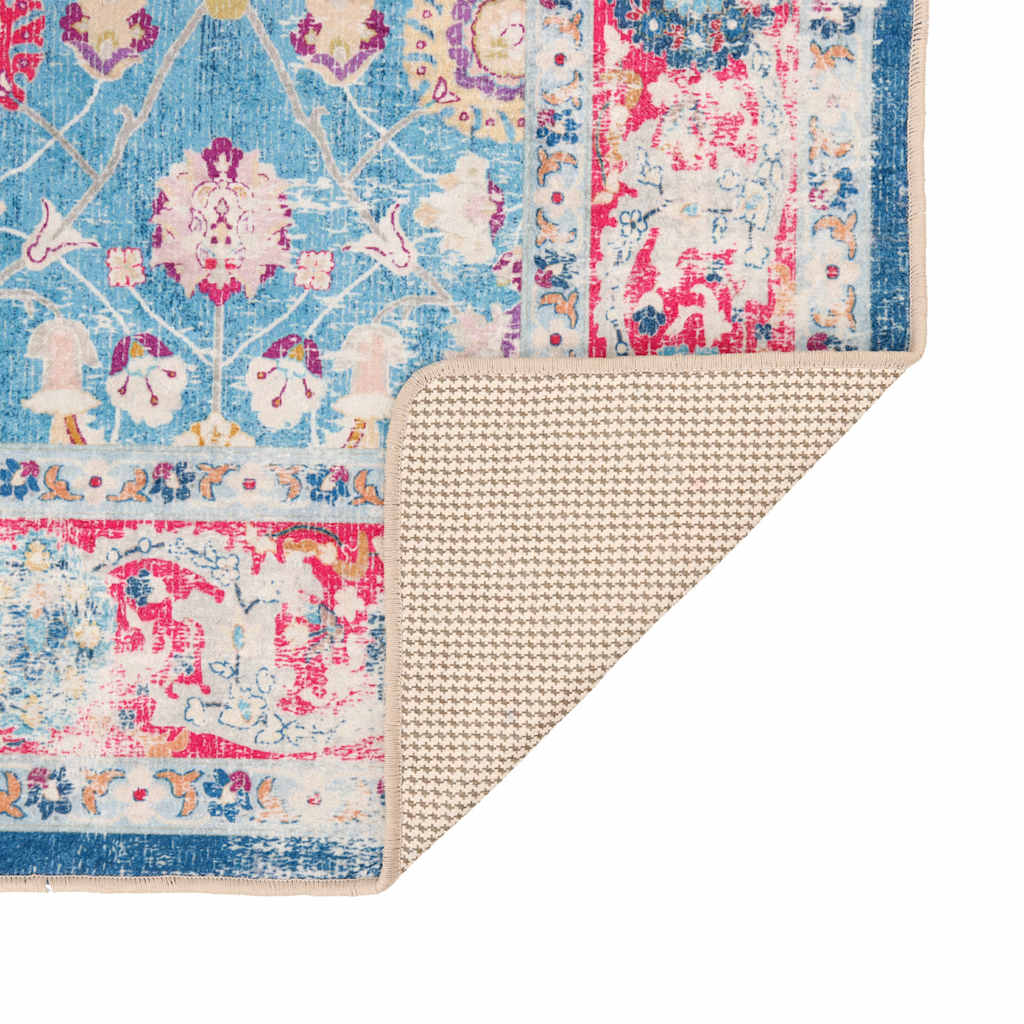 Vloerkleed wasbaar 80x150 cm meerkleurig