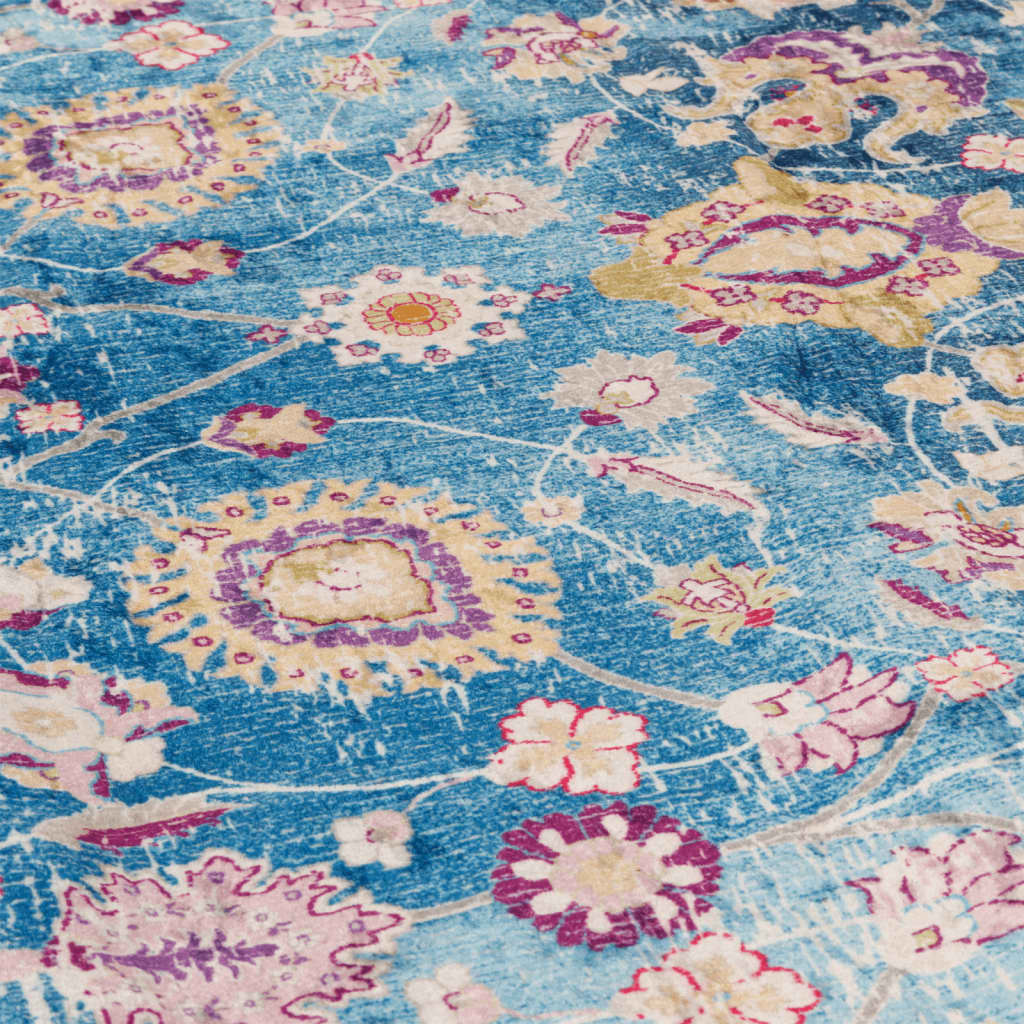 Vloerkleed wasbaar 190x300 cm meerkleurig