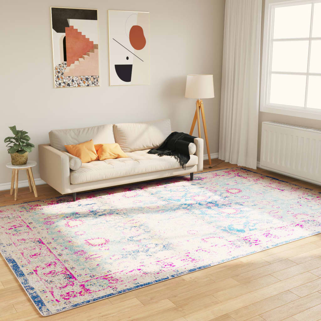 Vloerkleed wasbaar 190x300 cm meerkleurig