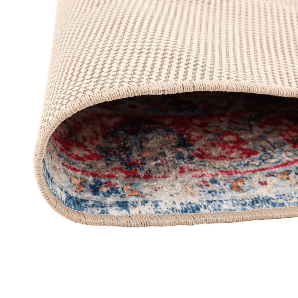 Vloerkleed wasbaar Ø 120 cm meerkleurig