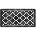 Vloerkleed wasbaar 80x150 cm zwart en wit