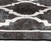 Vloerkleed wasbaar 80x300 cm zwart en wit