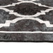 Vloerkleed wasbaar 160x230 cm zwart en wit