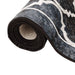 Vloerkleed wasbaar 190x300 cm zwart en wit
