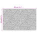 Vloerkleed wasbaar 190x300 cm zwart en wit