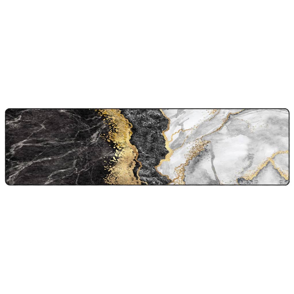 Vloerkleed wasbaar 80x300 cm meerkleurig