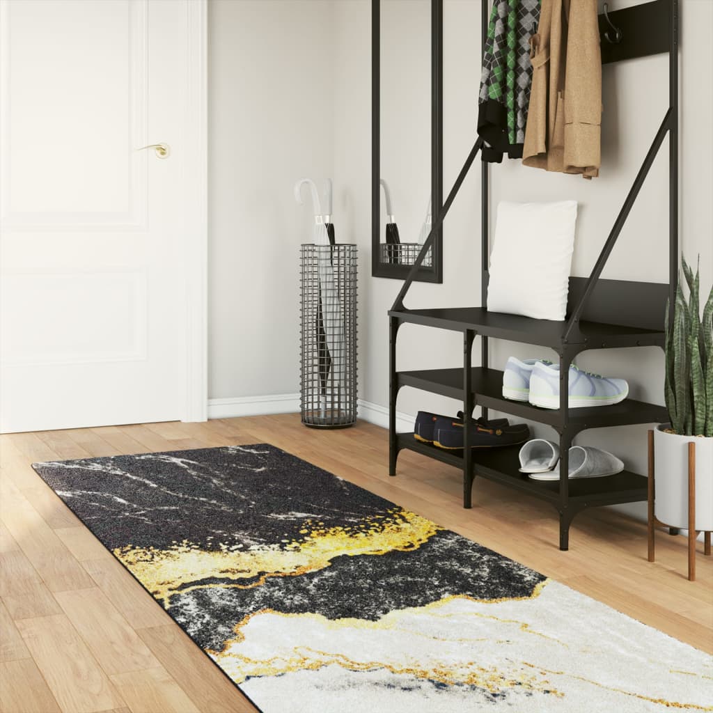 Vloerkleed wasbaar 80x300 cm meerkleurig