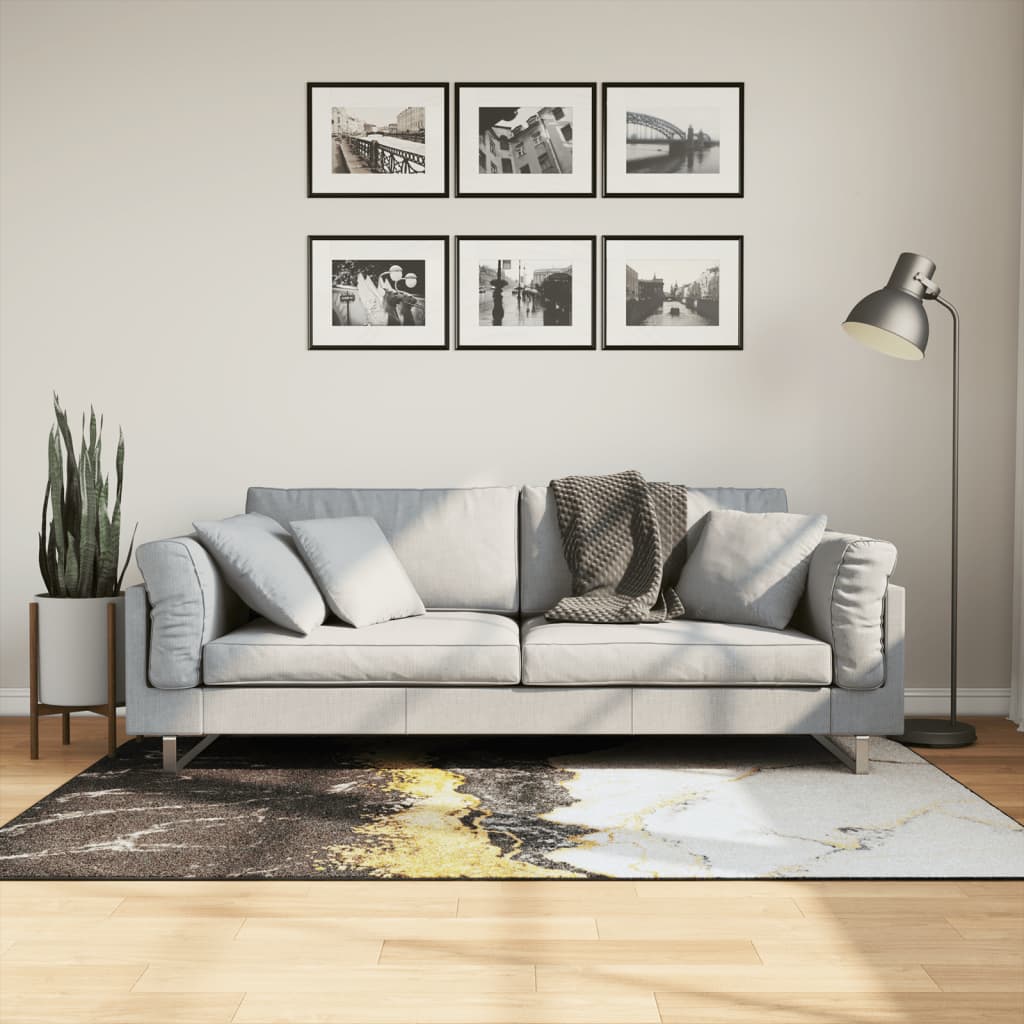 Vloerkleed wasbaar 120x180 cm meerkleurig