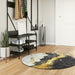 Vloerkleed wasbaar Ø 120 cm meerkleurig