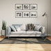 Vloerkleed wasbaar 120x180 cm zwart en goudkleurig