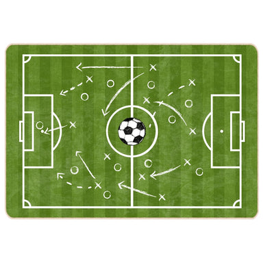 Kindervloerkleed voetbalveld wasbaar 160x230 cm groen