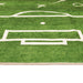 Kindervloerkleed voetbalveld wasbaar 160x230 cm groen
