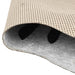 Vloerkleed zebrapatroon wasbaar 120x170 cm zwart wit