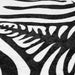 Vloerkleed zebrapatroon wasbaar 120x170 cm zwart wit