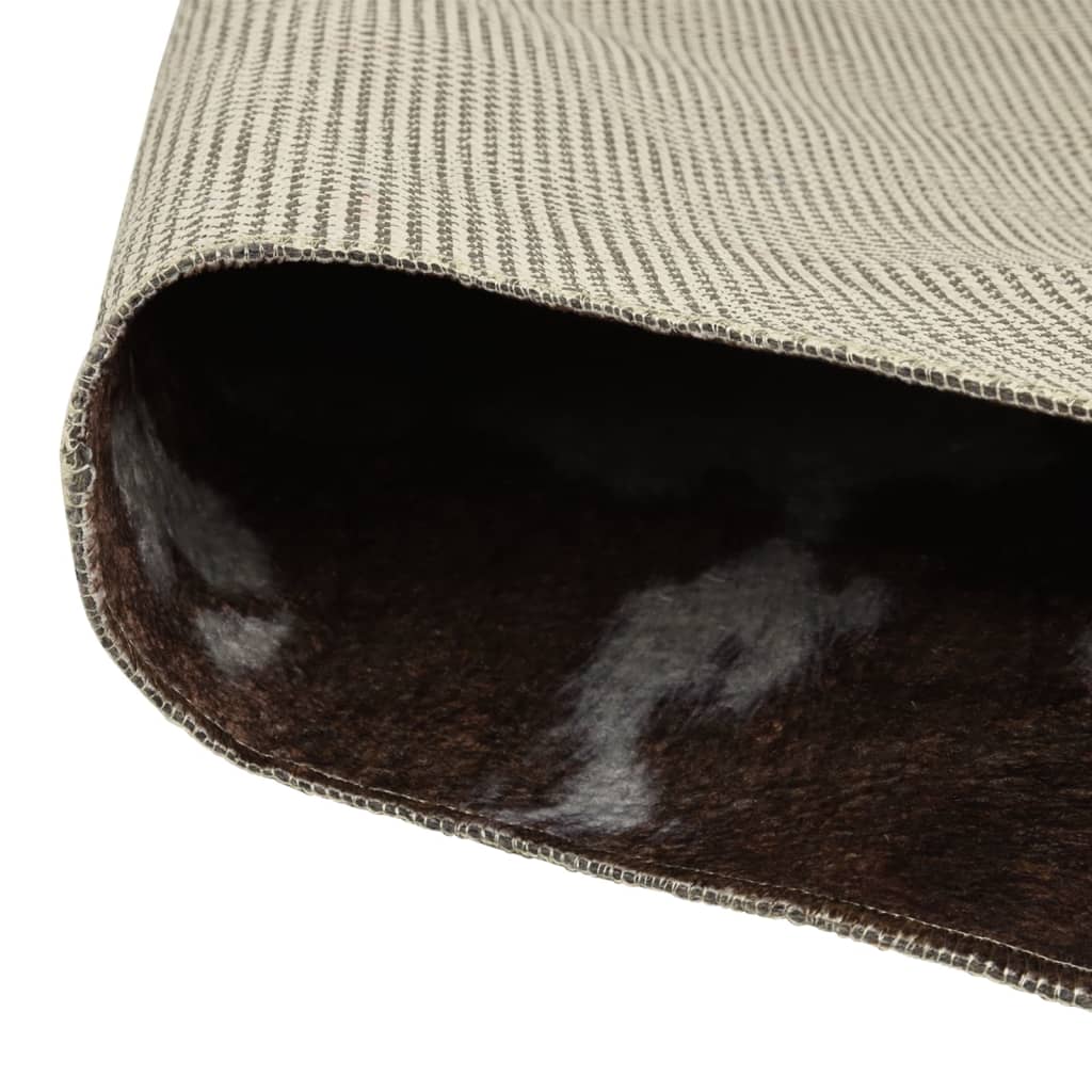 Vloerkleed koeienpatroon wasbaar 120x170 cm zwart wit