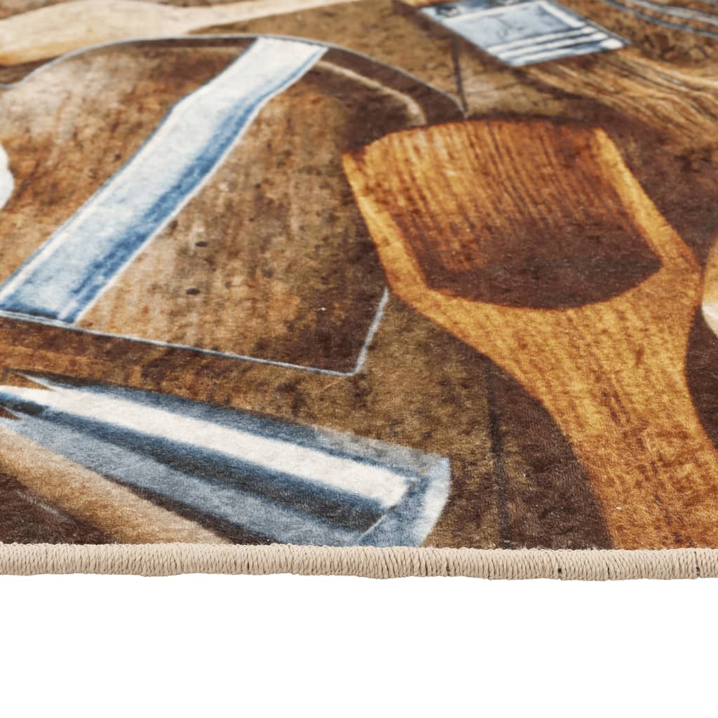 Keukenmat wasbaar 60x180 cm meerkleurig