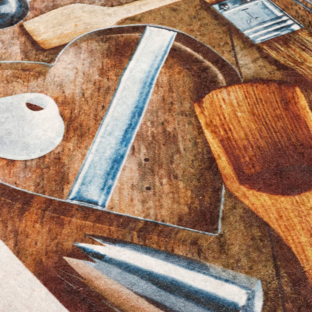 Keukenmat wasbaar 60x180 cm meerkleurig