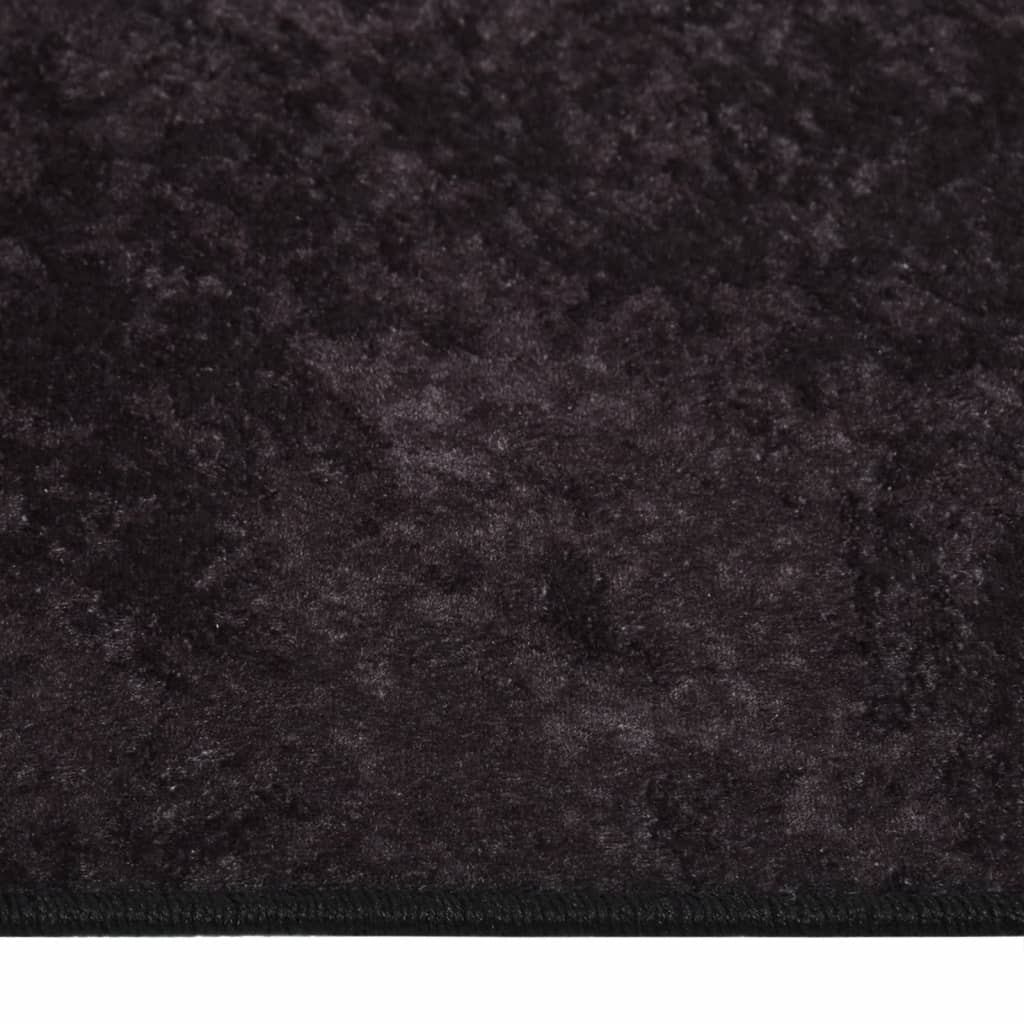 Vloerkleed wasbaar 400x300 cm antracietkleurig
