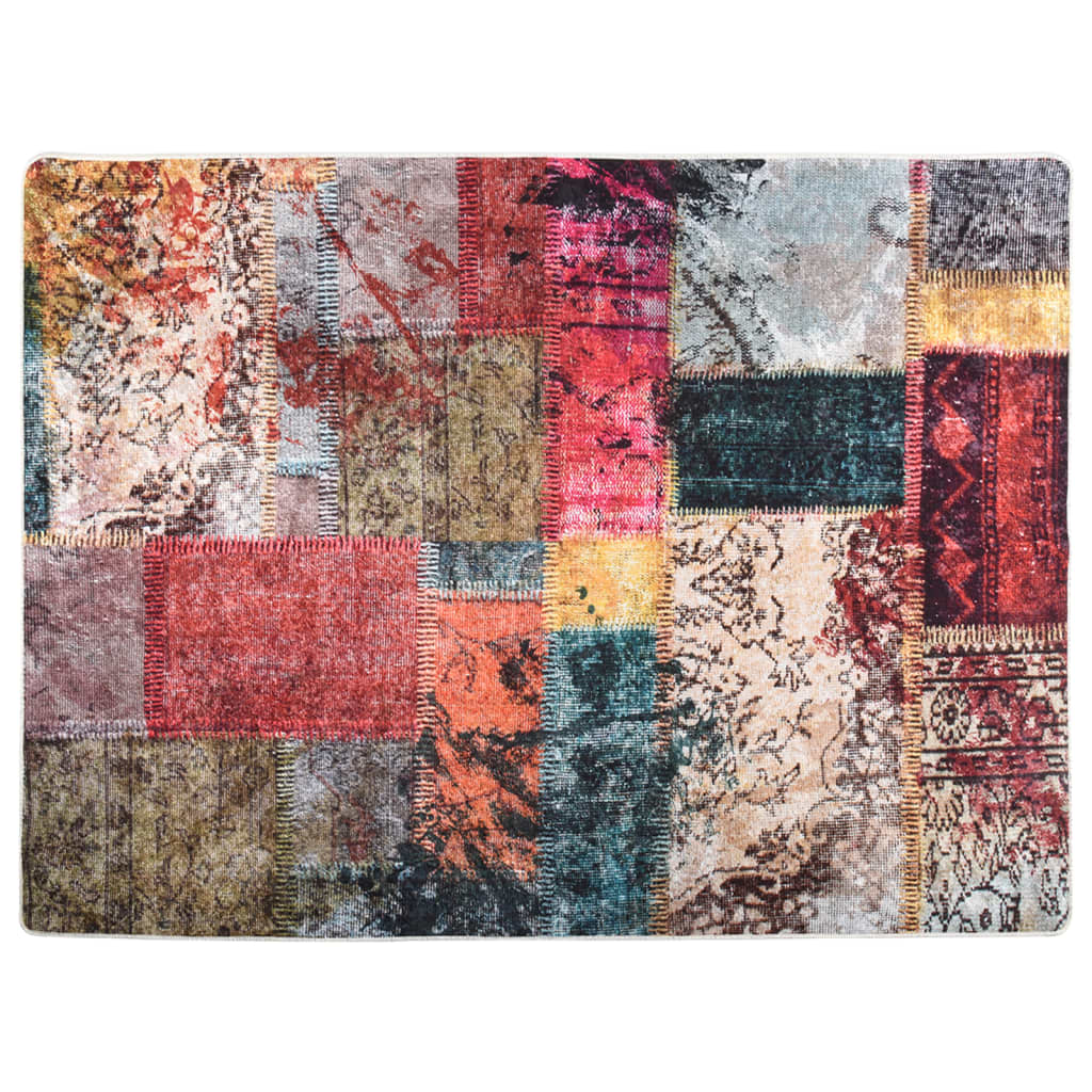 Vloerkleed wasbaar 400x300 cm meerkleurig