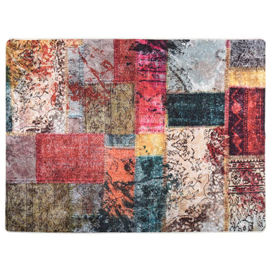 Vloerkleed wasbaar 400x300 cm meerkleurig