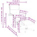 Massagestoel verstelbaar met voetenbankje kunstleer zwart