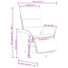 Massagestoel verstelbaar met voetensteun stof crèmekleurig