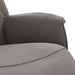Fauteuil verstelbaar met voetensteun stof taupe
