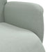 Fauteuil met voetensteun verstelbaar fluweel lichtgrijs