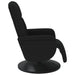 Fauteuil met voetensteun verstelbaar fluweel zwart