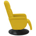 Fauteuil met voetensteun verstelbaar fluweel geel