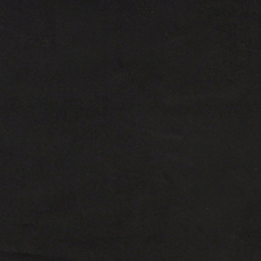 Massagestoel verstelbaar met voetenbank fluweel zwart