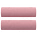Tweezitsbank met sierkussens 140 cm fluweel roze