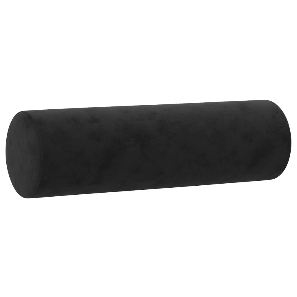 Tweezitsbank met sierkussens 140 cm fluweel zwart