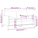 Tweezitsbank met sierkussens 140 cm fluweel crèmekleurig