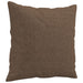 Tweezitsbank met sierkussens 120 cm stof bruin