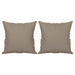 Tweezitsbank met kussens 120 cm microvezelstof taupe