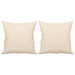 Tweezitsbank met kussens 120 cm microvezelstof beige