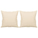 Tweezitsbank met kussens 140 cm microvezelstof beige