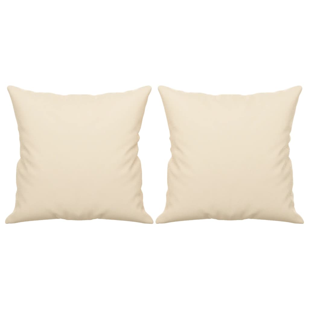 Driezitsbank met kussens 180 cm microvezelstof beige