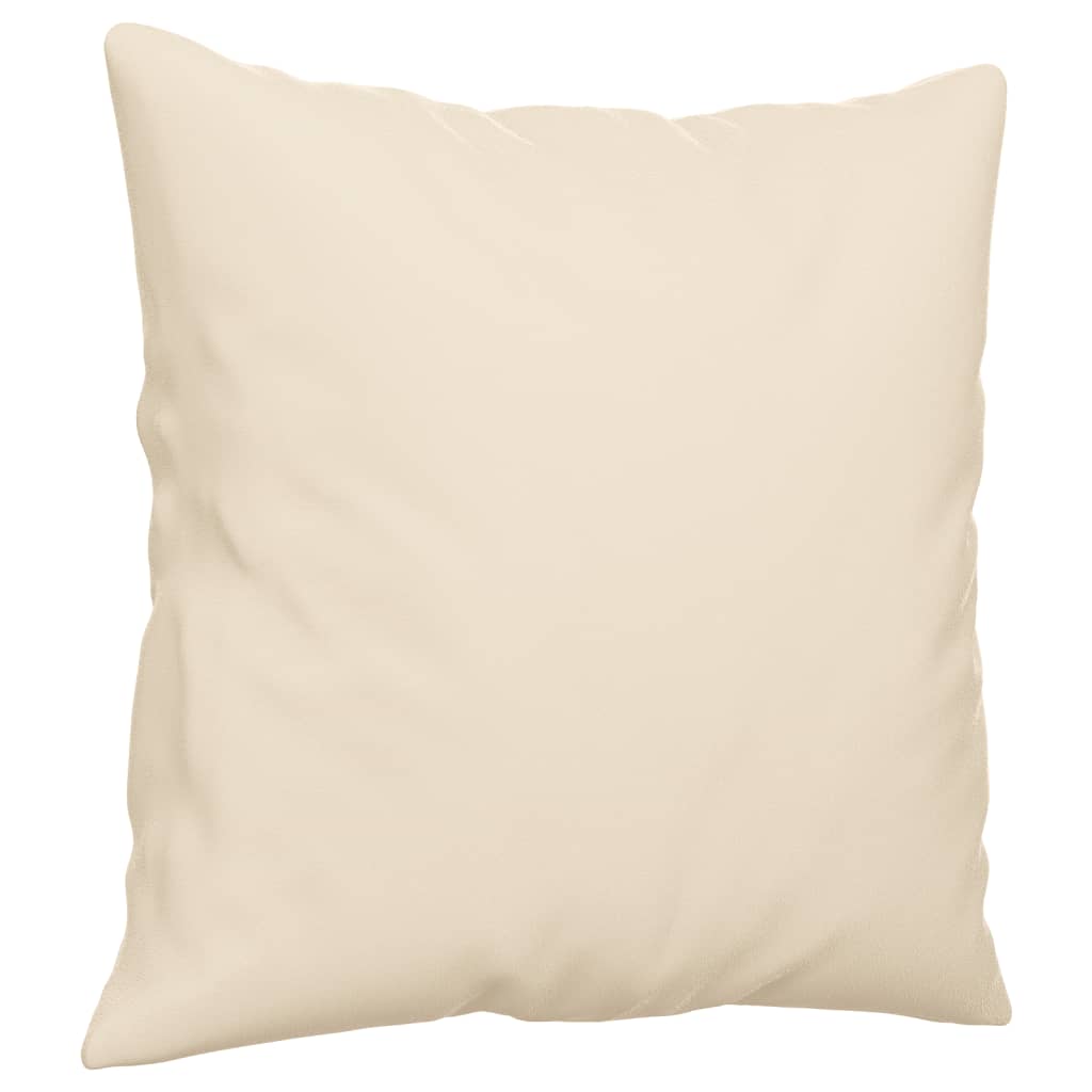Driezitsbank met kussens 180 cm microvezelstof beige
