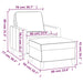 Fauteuil Met Voetenbank 60 Cm Fluweel Roze